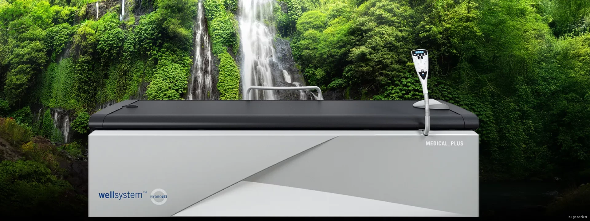 Medyjet Wohltuende Entspannung auf warmem Wasser Header Hintergrund